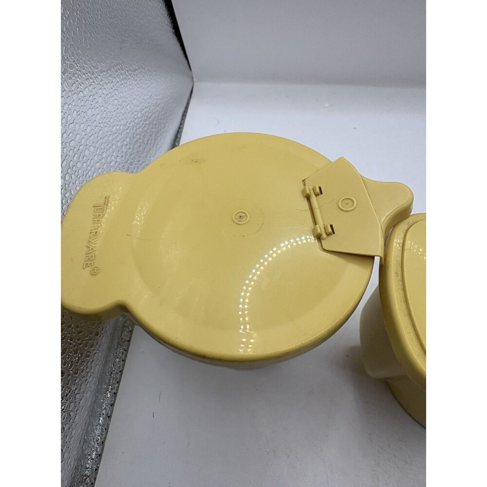 Vintage Gold Tupperware Creamer 574, 577 W/ Flip Top Lid And Sugar Container- - Picture 3 of 9